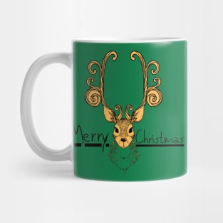 Merry Christmas - Santa Reindeer Mug